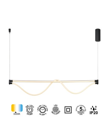 FUGAZ * LÁMPARA LED 38W - NEGRO ARENA